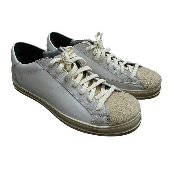 P448 John Glitter Fleece Tongue Sneaker Size 39